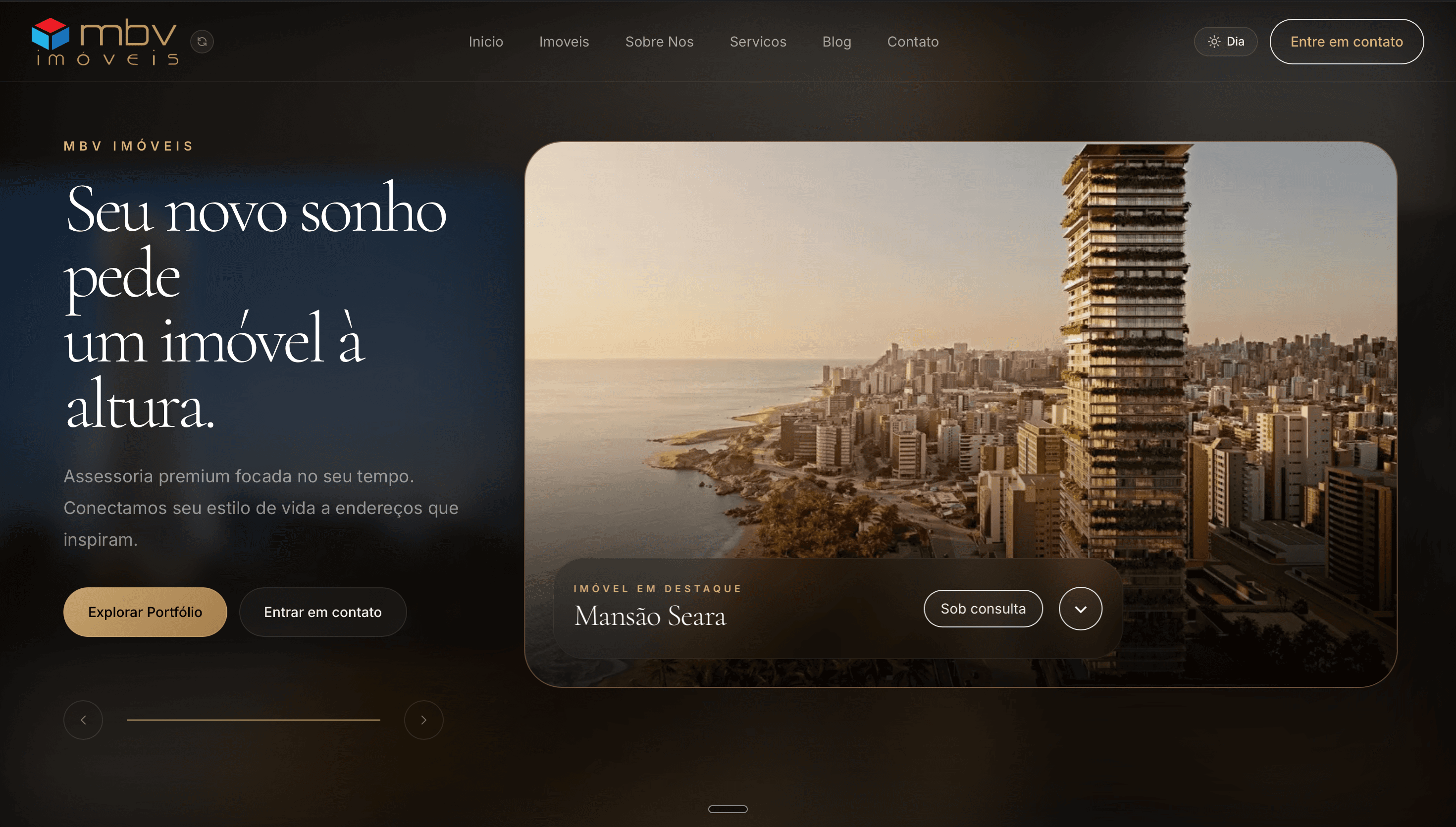MBV Imóveis, plataforma premium